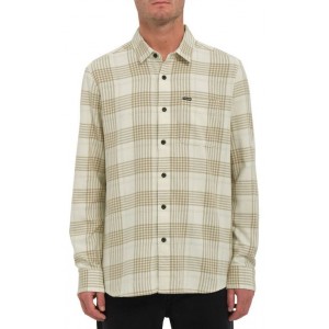 CAMISA MANGA LARGA VOLCOM CADEN PLAID DIRTY WHITE
